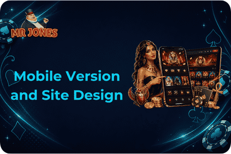Mr Jones Casino Mobile Version and Site Design